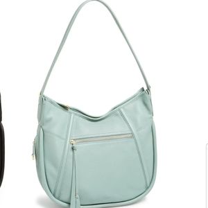 Perlina Leather Sofia Hobo in Seafoam NWT